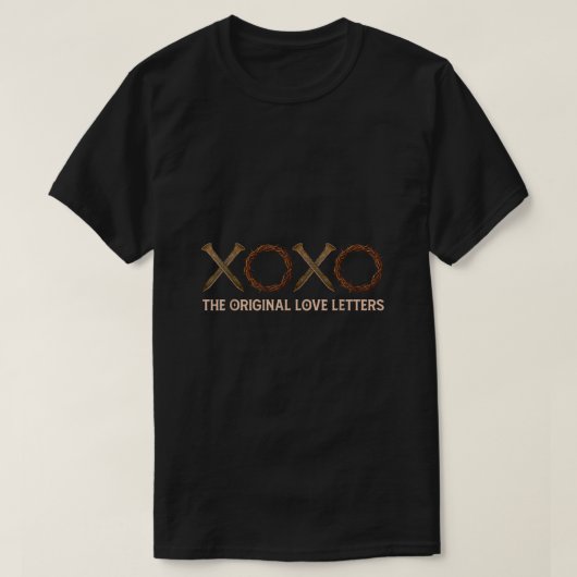 XOXOザオリジナルラブレタークリスチャンパステルEa Tシャツ (デザイン正面)