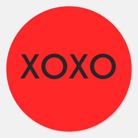 XOXOステッキ ラウンドシール (正面)