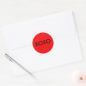 XOXOステッキ ラウンドシール (封筒)