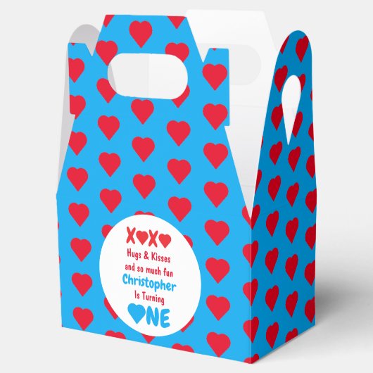 XOXOハグとキス1st誕生日 フェイバーボックス (オープン)