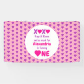 XOXOハグとキス1st誕生日 横断幕 (横)