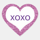 XOXOハグ&キスカスタム会話ハート ハートシール (正面)