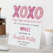 XOXOハグ&キスバレンタインデー1st誕生日 台座サイン (インサイチュ)