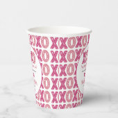 XOXOハグ&キスバレンタインデー1st誕生日 紙コップ (右)