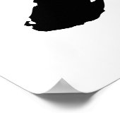 XOXOハグ&キス |ブラシタイポグラフィポスター ポスター (角)