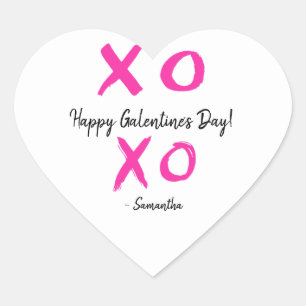 XOXOハッパーソナライズされたプガレンティンの日 ハートシール