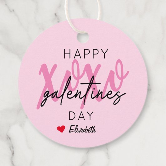 XOXOハッピーガレンティンの日 フェイバータグ (裏面)