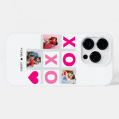 XOXOハッピーバレンタインデーピンクハートカスタム写真 Case-Mate iPhoneケース (裏面 (横))