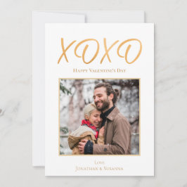XOXOハッピーバレンタインデーフォトホリデーカード シーズンカード