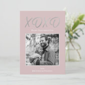 XOXOハッピーバレンタインデーフォトホリデーカード シーズンカード (スタンド正面)