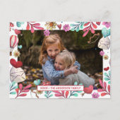 XOXOハッピーバレンタインデー写真 シーズンポストカード (正面)