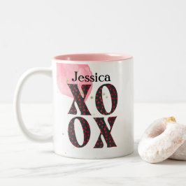 XOXOハッモダンプヴァレンティネスはっきりしたデイギフト ツートーンマグカップ