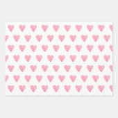 XOXOハートバレンタインデーのギフト ラッピングペーパーシート (正面3)