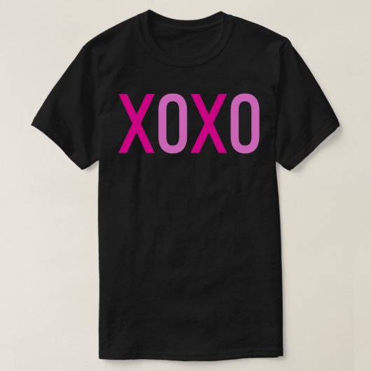 XOXOハートバレンティンデイシャツ Tシャツ (デザイン正面)