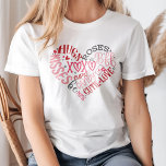 XOXOハートラブ&キスバレンタインデー Tシャツ<br><div class="desc">XOXO表現ハートとの愛XOXO愛とキスバレンタインデーTシャツは、「XOXO」、「Love &キス」、「BFF」、「Hugs」、「バラ」などのロマンチックなフレーズで構成されたハート型のデザインを特徴ユニークとする。 それぞれの単語は色々なピンク色にスタイル設定され、バレンタインデー鮮やかに最適なフェスティバルと見える作成。愛し祝た人や友人に愛を広めようと、こよくはしゃぐのシャツは愛スタイリッシュの季節に欠かせない存在である。</div>