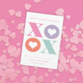 xoxoハート教室バレンタインデーのカード 招待状