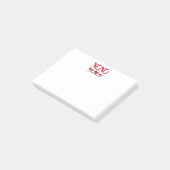 XOXOハート矢印Post-Itメモ ポストイット (アングル)