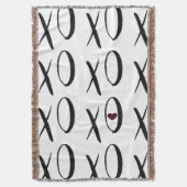 XOXOハート スローブランケット (正面縦)