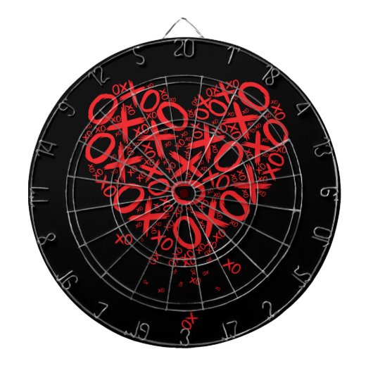 XOXOハート ダーツボード (正面)