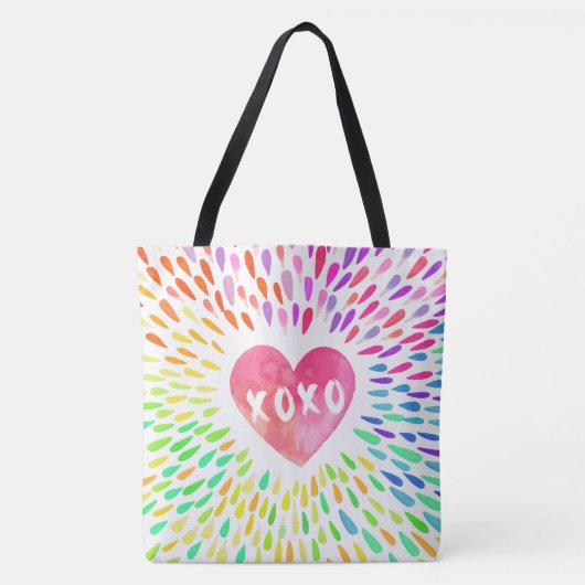 XoXoハート トートバッグ (正面)