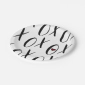 XOXOハート ペーパープレート (アングル)