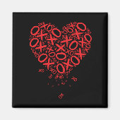 XOXOハート マグネット (正面)