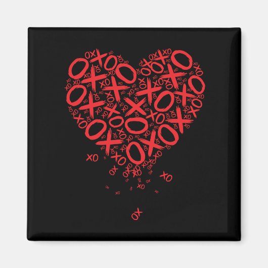 XOXOハート マグネット (正面)