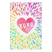 XoXoハート ミニクリップボード (裏面)