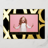 XOXOバはっきりしたンタイン写真 箔シーズンカード (正面)