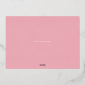 XOXOバはっきりしたンタイン写真 箔シーズンカード (裏面)