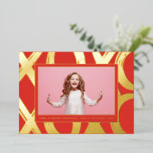 XOXOバはっきりしたンタイン写真 箔シーズンカード (立ち正面)