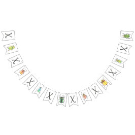 XOXOバグとキスバレンタインデーパーティー バンティングフラッグ