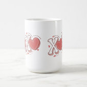 XOXOバレンタインのギフトマグ コーヒーマグカップ (中央)