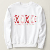 XOXOバレンタインのシャツ、XoxoかわいいTシャツ スウェットシャツ (デザイン正面)