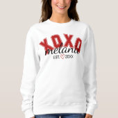 XOXOバレンタインのデザインデートSweatshirt スウェットシャツ (正面)