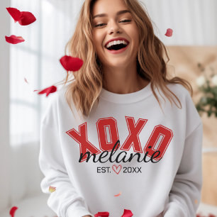 XOXOバレンタインのデザインデートSweatshirt スウェットシャツ