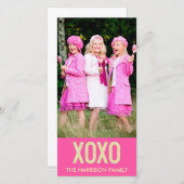XOXOバレンタインの写真カード シーズンカード (正面/裏面)