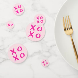 XOXOバレンタインシンプル コンフェッティ