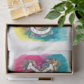 XOXOバレンタインデイブライトネオン絞り染めデコパージュ 薄葉紙 (ギフト)