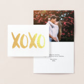 XOXOバレンタインデーの写真 箔カード (ディスプレー)