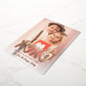 XOXOバレンタインデーの写真 箔シーズンカード (回転した状態)