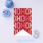 XOXOバレンタインデーパーティーデコールバンティングバナー チラシ (シングル)