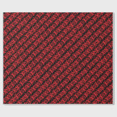 XOXOバレンタインデーラッピング紙 ラッピングペーパー (フラット)