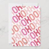 XOXOバレンタインデー写真少女の誕生のお知らせ シーズンカード (裏面)