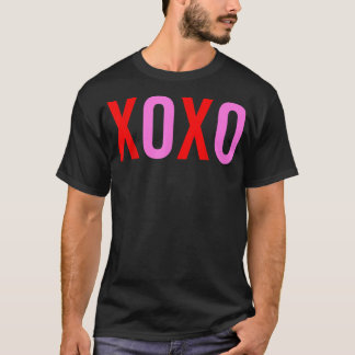 . . XOXOバレンタインデー男性カワイトバレンタインXO Tシャツ