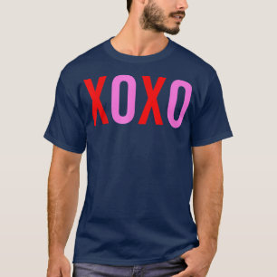 XOXOバレンタインデー男性女性かわいいバレンタインのXO Tシャツ