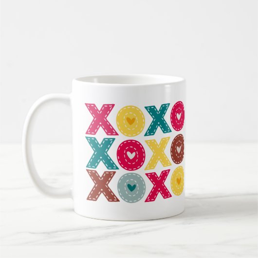 XOXOバレンタインデー コーヒーマグカップ (左)