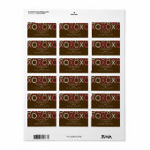 XOXOバレンタインデー ラベル (フルシート)