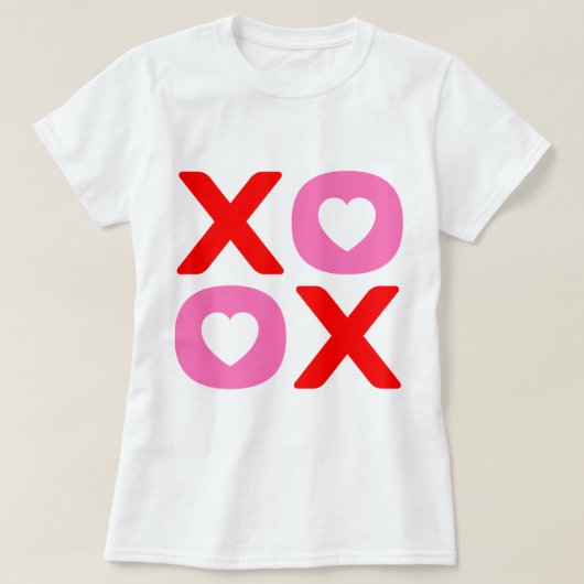 XOXOバレンタインデー Tシャツ (デザイン正面)