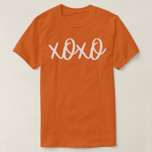 XOXOバレンタインデーTシャツ Tシャツ (デザイン正面)